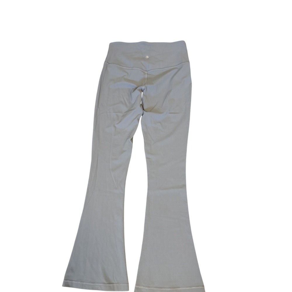 Lululemon Flare Leggings Womens Size 10 Gray High Rise Yoga Pants Nulu Groove St - Picture 2 of 16